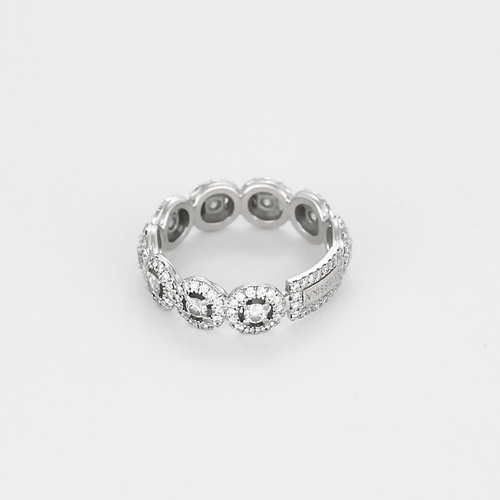 Bague 49 Messika - Joy - Bague en or gris et diamants 58 Facettes DV13879-5