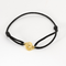 Bracelet DINH VAN - Serrure - Bracelet Menotte R8 en or jaune. Cordon noir. 58 Facettes DDV21270-1
