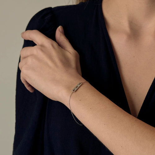 Bracelet DINH VAN - Pulse - Bracelet en or gris et diamants 58 Facettes DDV21270-4
