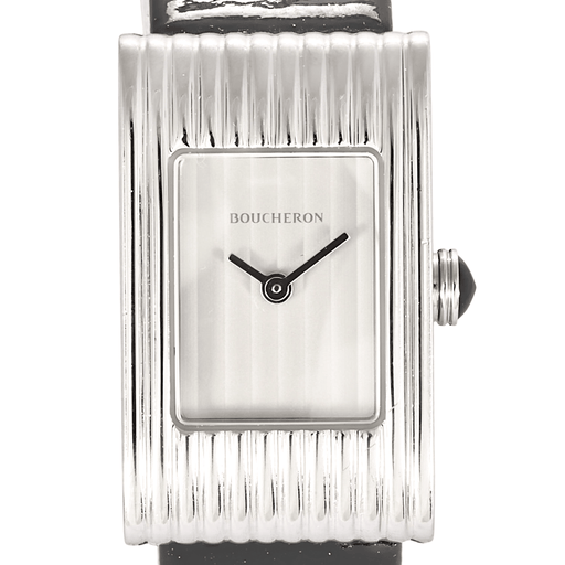 Montre BOUCHERON - Reflet - Montre en acier à mouvement quartz et boitier rectangulaire 58 Facettes DV23254-1