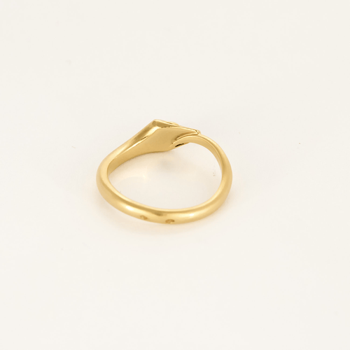 Bague 54 Boucheron - Trouble Vintage - Deux bagues en or jaune à motif de tête de serpent 58 Facettes DV25624-2