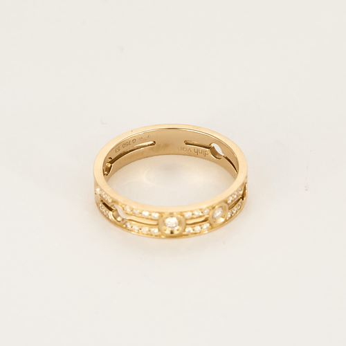 Bague 51 Dinh Van - Pulse -PM - Bague en or rose et diamants 58 Facettes DV0997-5-51-2