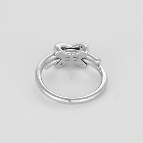 Bague 52 CHAUMET - Bague Jeux de Liens en or gris et diamants 58 Facettes DV25564-1