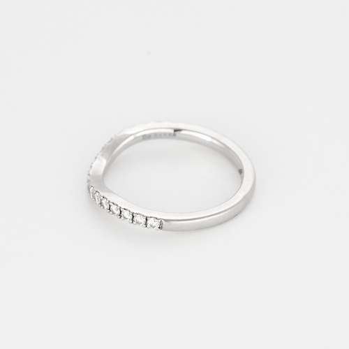 Bague 53 De Beers - Alliance d'éternité DB Classic semi-pavée en platine 58 Facettes DV20843-5