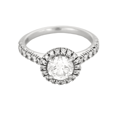 Bague 48 CARTIER - Destinée - Bague en platine et diamants 58 Facettes DV26220-2-48-2