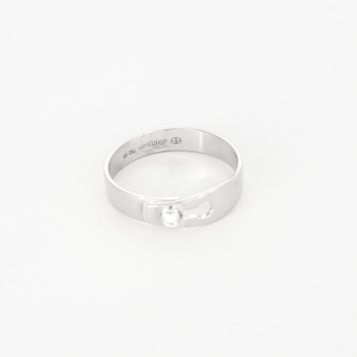 Bague 56 DINH VAN- Serrure - Bague en or blanc et diamant 58 Facettes DDV21270-2