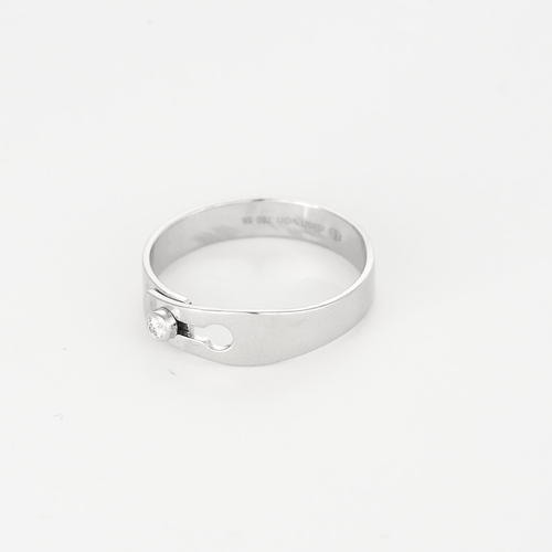 Bague 56 DINH VAN- Serrure - Bague en or blanc et diamant 58 Facettes DDV21270-2