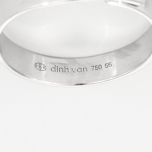 DINH VAN- Serrure - Bague en or blanc et diamant