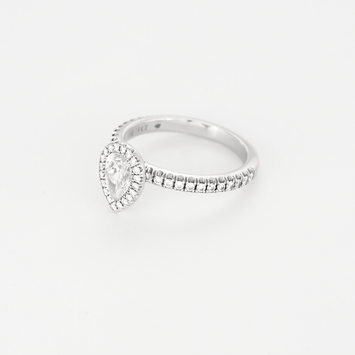 Bague 53 De Beers - Aura - Bague en platine et diamants 58 Facettes DV20843-4