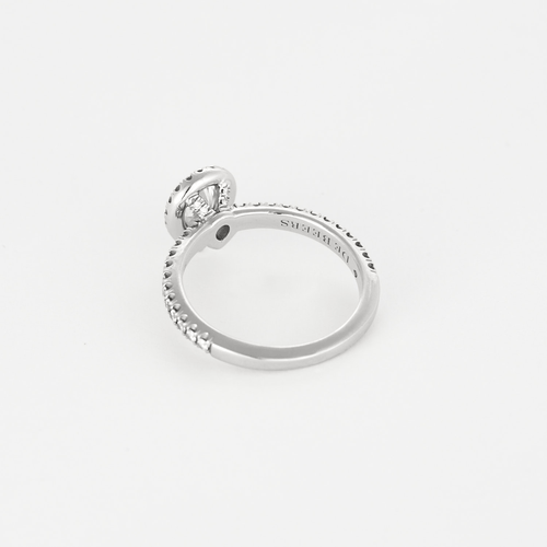 Bague 53 De Beers - Aura - Bague en platine et diamants 58 Facettes DV20843-4