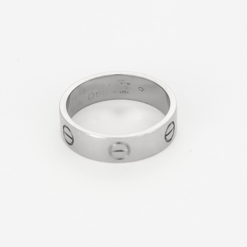 Bague 62 CARTIER - Love - Modèle classique - Alliance en or gris 58 Facettes DV24959-3