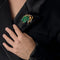 Broche Suzanne Belperron - Rare Broche en or jaune diamants et émeraudes 58 Facettes DV23466-7