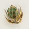 Broche Suzanne Belperron - Rare Broche en or jaune diamants et émeraudes 58 Facettes DV23466-7