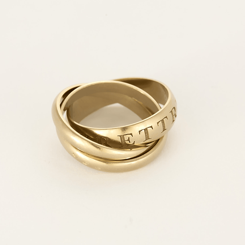 Bague 57 Cartier - Amour et Trinity - Bague en or jaune rhodié 58 Facettes DV26220-3-57-3