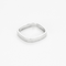Bague 62 DINH VAN - Alliance carrée en or blanc 58 Facettes DV26290-1-62-2