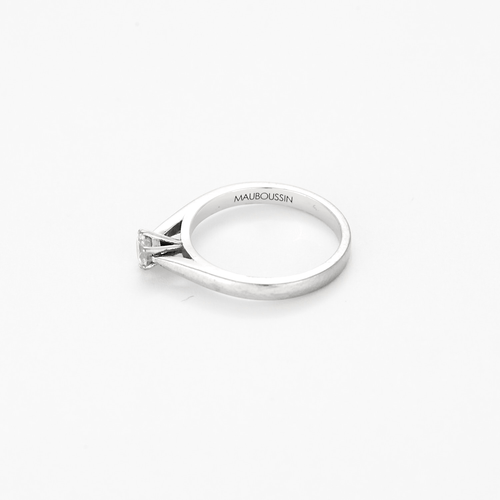 Bague 45.5 Mauboussin - Six de toi - Bague Solitaire en or blanc et diamants 58 Facettes DV24773-1