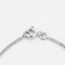 Chaîne en or blanc retenant un pendentif serti d'un diamant 58 Facettes DV25961-7