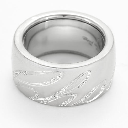 Bague 54 CHOPARD - Chopardissimo - Bague en or gris et diamants 58 Facettes DV23962-5