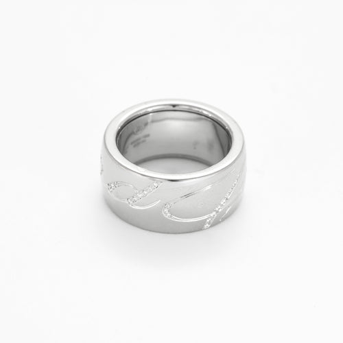 Bague 54 CHOPARD - Chopardissimo - Bague en or gris et diamants 58 Facettes DV23962-5