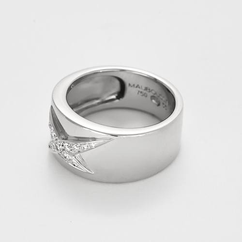 Bague 55 Mauboussin - Etoile Divine - Bague en or gris et diamants 58 Facettes DV25144-1