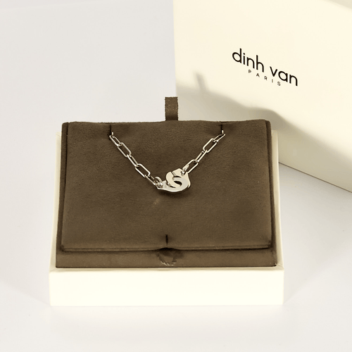 Collier DINH VAN - Collier menottes R10 en or blanc 58 Facettes DV17080-3