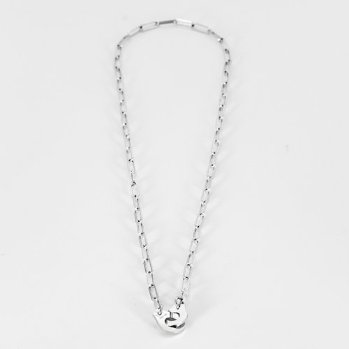 Collier DINH VAN - Collier menottes R10 en or blanc 58 Facettes DV17080-3