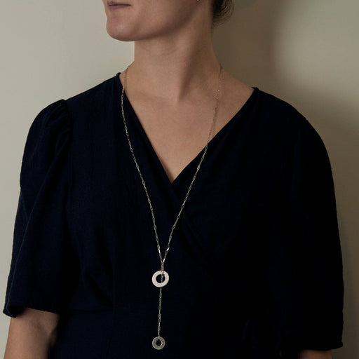 Collier DINH VAN - Cible - Collier négligé en or blanc 58 Facettes DV26622-2