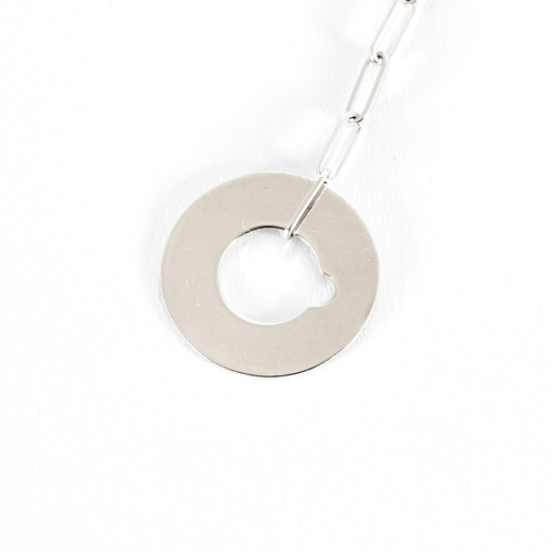 Collier DINH VAN - Cible - Collier négligé en or blanc 58 Facettes DV26622-2