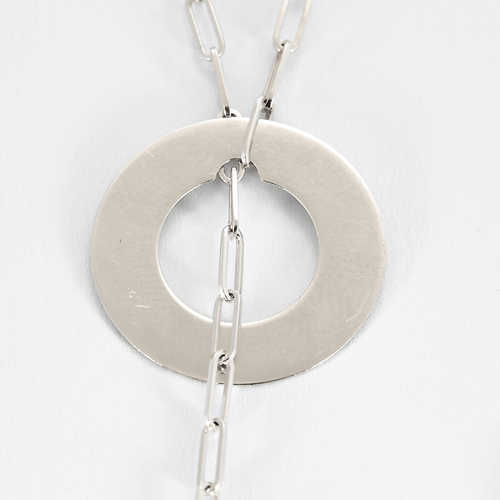 Collier DINH VAN - Cible - Collier négligé en or blanc 58 Facettes DV26622-2