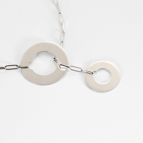 Collier DINH VAN - Cible - Collier négligé en or blanc 58 Facettes DV26622-2