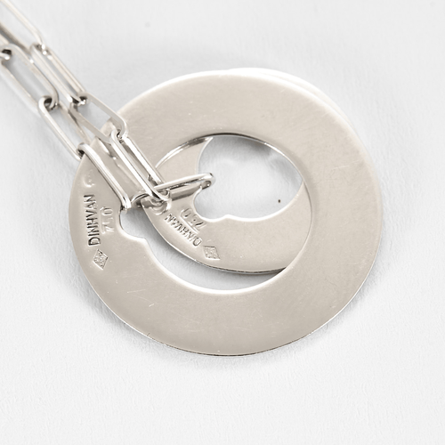 Collier DINH VAN - Cible - Collier négligé en or blanc 58 Facettes DV26622-2
