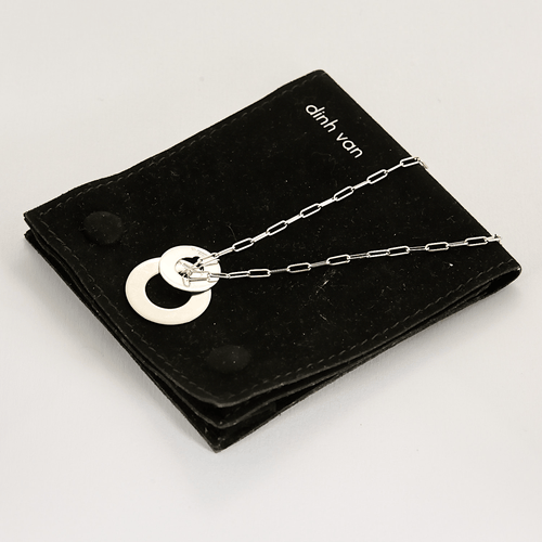 Collier DINH VAN - Cible - Collier négligé en or blanc 58 Facettes DV26622-2