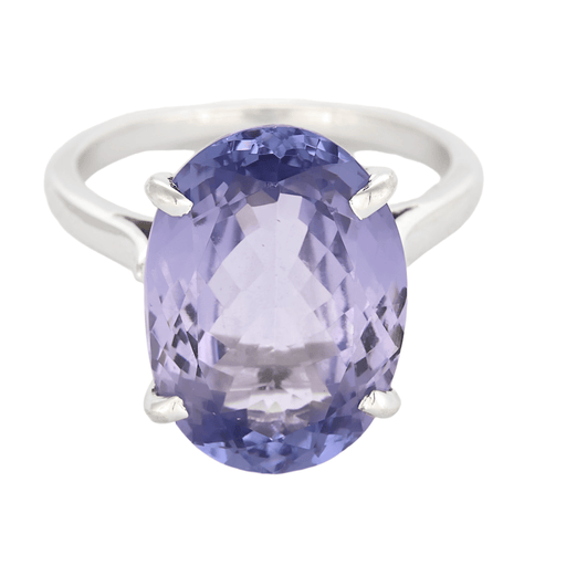 Bague 51 Bague en or gris et tanzanite 9.21 carats 58 Facettes DV26595-1