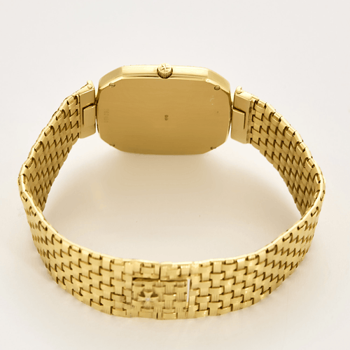 Montre Vacheron Constantin - Montre en or jaune à boitier carré à pans coupés à mouvement quartz 58 Facettes DV26220-7