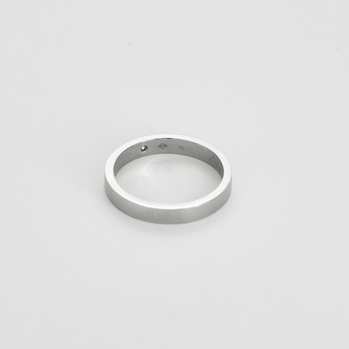 Bague 54 Cartier - Alliance C - Bague en platine et diamant 58 Facettes DV23110-1