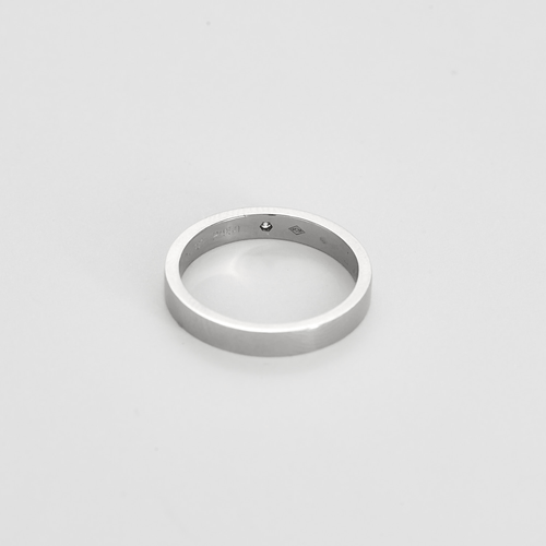 Bague 54 Cartier - Alliance C - Bague en platine et diamant 58 Facettes DV23110-1