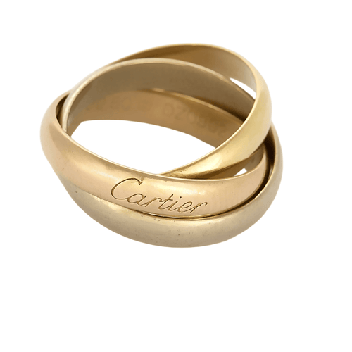 Bague 50 CARTIER - Trinity - Classique - Bague trois anneaux en or de trois couleurs 58 Facettes DV26666-1-50-2