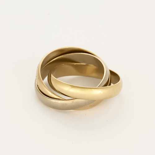 Bague 50 CARTIER - Trinity - Classique - Bague trois anneaux en or de trois couleurs 58 Facettes DV26666-1-50-2