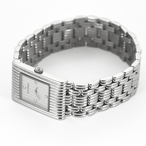 Montre BOUCHERON - Reflet - Montre en acier à mouvement quartz et boitier rectangulaire 58 Facettes DV26404-1