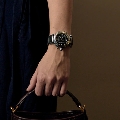 Montre CARTIER - PASHA - Montre en acier à boitier rond à mouvement automatique 58 Facettes DV0916-3