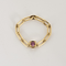 Bague 50 DINH VAN - Le Cube - Bague Chaîne Le Cube Diamant en or jaune et saphir rose 58 Facettes DV26806-1-50-2