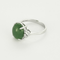 Bague 52 Bague en or gris jade jadeite et diamants 58 Facettes DV2550-8-52-1