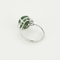 Bague 52 Bague en or gris jade jadeite et diamants 58 Facettes DV2550-8-52-1