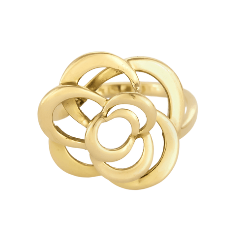Bague 50 CHANEL - Camélia Fil - Bague en or jaune 58 Facettes DV26808-2-50-2
