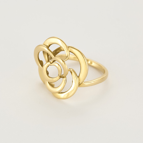 Bague 50 CHANEL - Camélia Fil - Bague en or jaune 58 Facettes DV26808-2-50-2