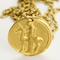 Collier Van Cleef & Arpels - Georges Lenfant -  Rare Chaine et Pendentif Zodiaque "Vierge" en or jaune 58 Facettes DDV26700-1