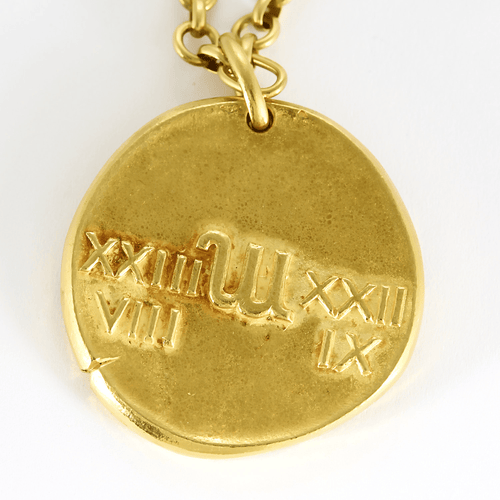 Collier Van Cleef & Arpels - Georges Lenfant -  Rare Chaine et Pendentif Zodiaque "Vierge" en or jaune 58 Facettes DDV26700-1