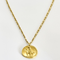 Collier Van Cleef & Arpels - Georges Lenfant -  Rare Chaine et Pendentif Zodiaque "Vierge" en or jaune 58 Facettes DDV26700-1
