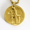 Collier Van Cleef & Arpels - Georges Lenfant -  Rare Chaine et Pendentif Zodiaque "Vierge" en or jaune 58 Facettes DDV26700-1