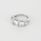 Bague 55 Élegante Bague jarretière en platine et diamants. Poids total environ: 5,70 carats 58 Facettes DV26878-1-DV0882-1